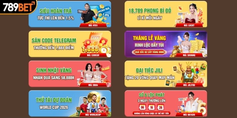 Chương trình khuyến mãi 789BET hấp dẫn khác