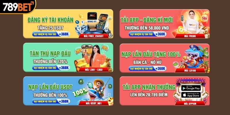 Khuyến mãi 789BET cho hội viên mới